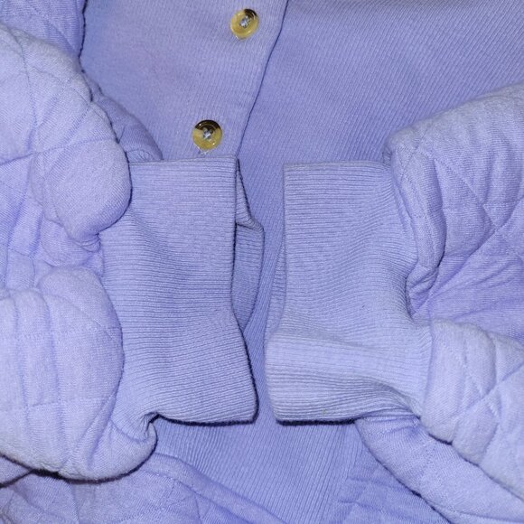 Anthropologie Quilted Cotton Blend Popover Top - Picture 3 of 6